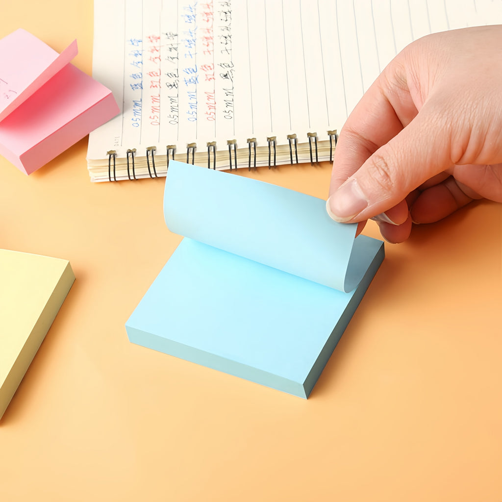 TongZhuSheng Colorful Sticky Notes | Super Sticky, Repositionable, No-Residue, 3 Sizes, 5 Colors