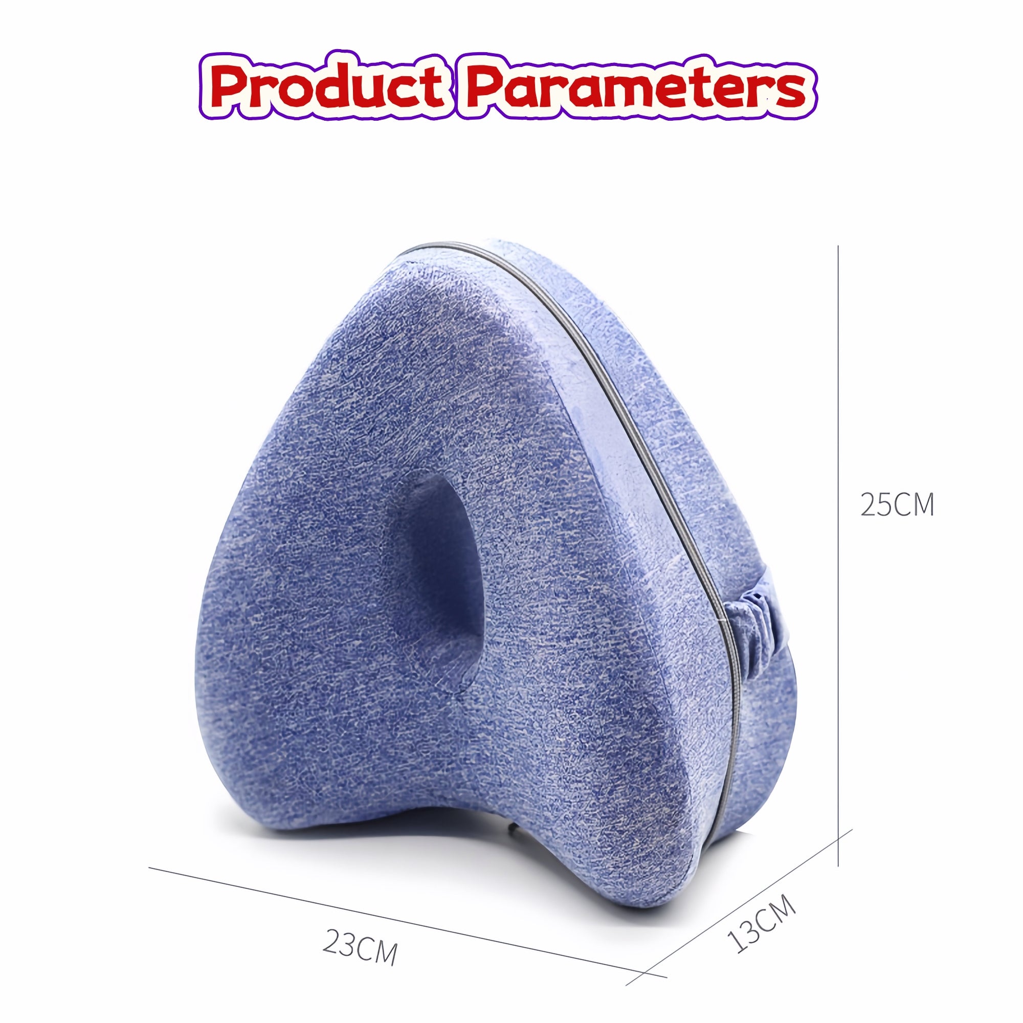 Heart-Shaped Memory Foam Leg Pillow for Side Sleepers – Ergonomic Knee & Hip Support, Breathable Design
