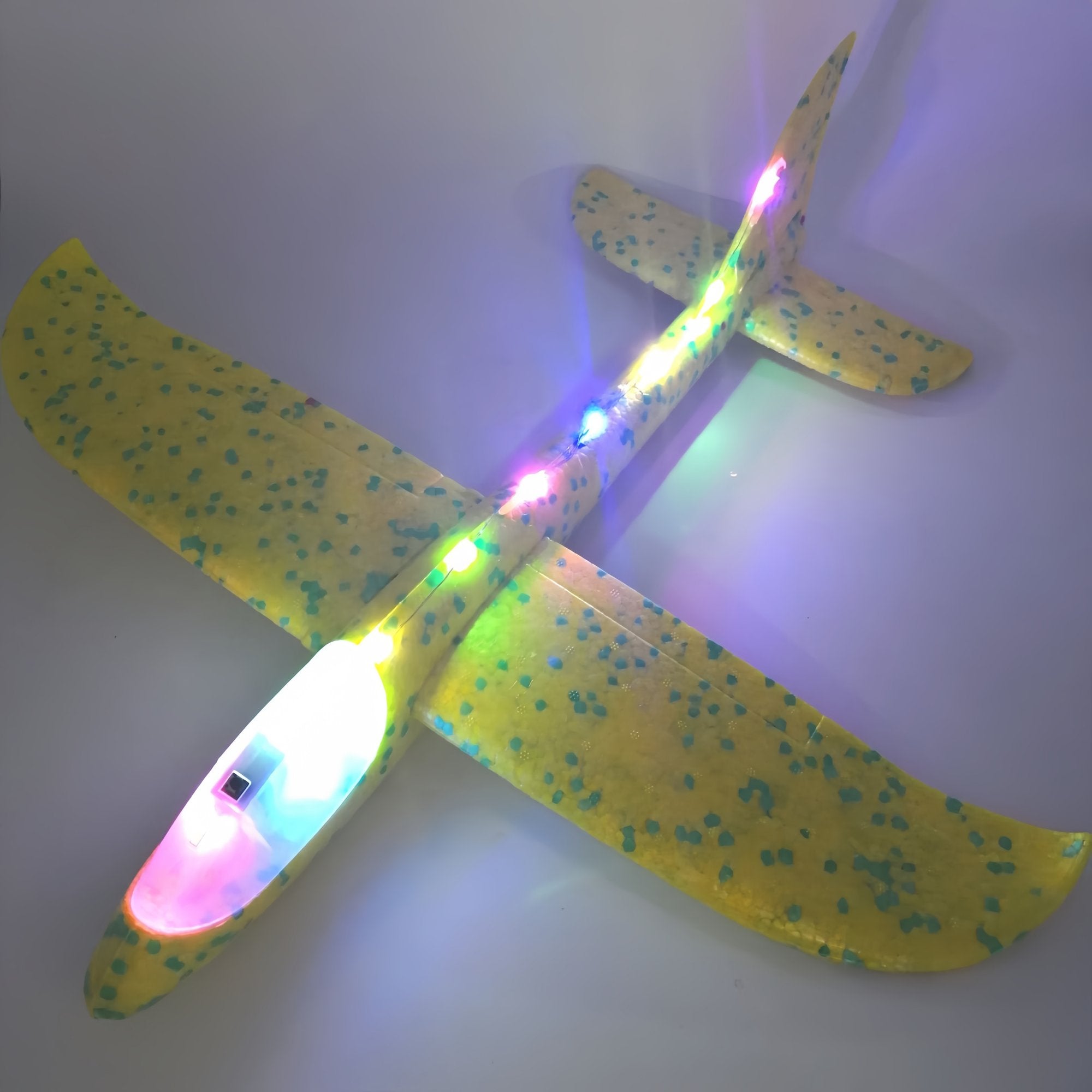 Kids Foam Glider Plane 47cm | LED Light Options
