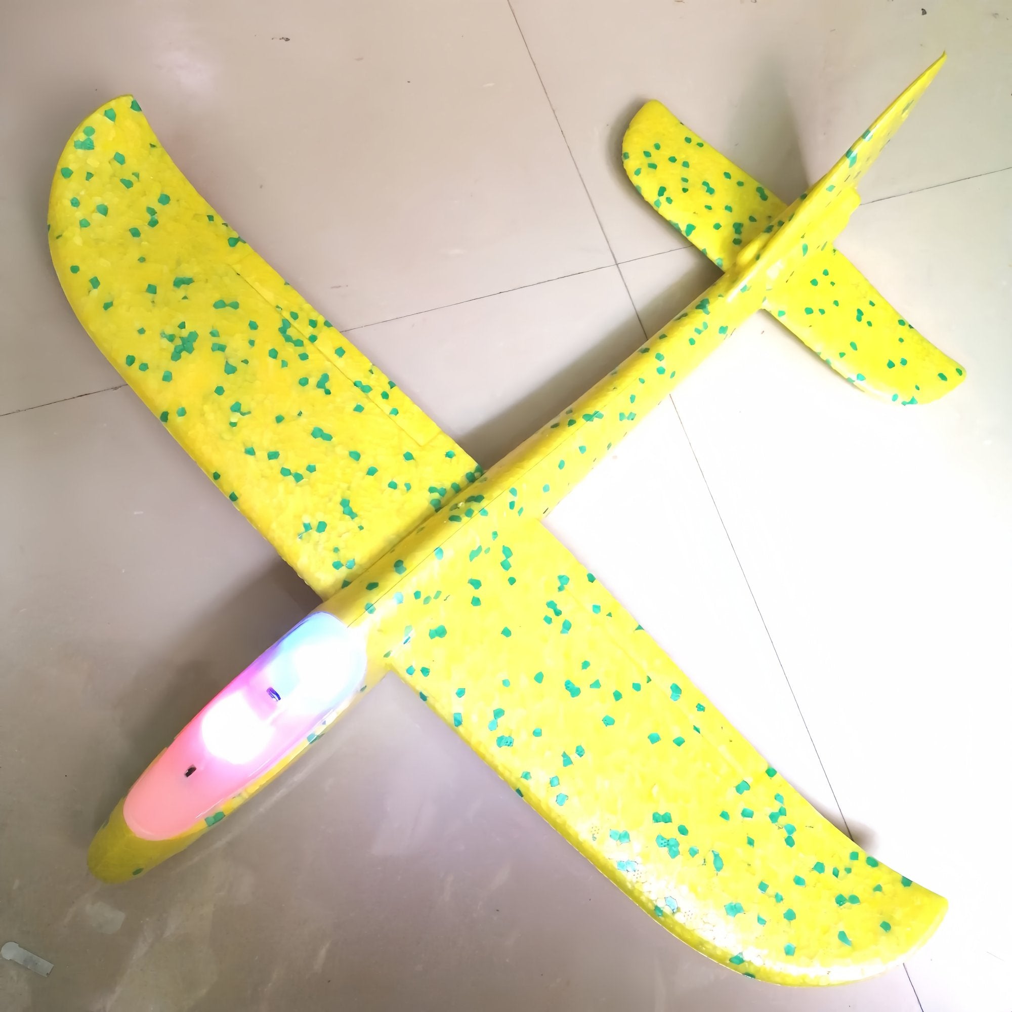 Kids Foam Glider Plane 47cm | LED Light Options