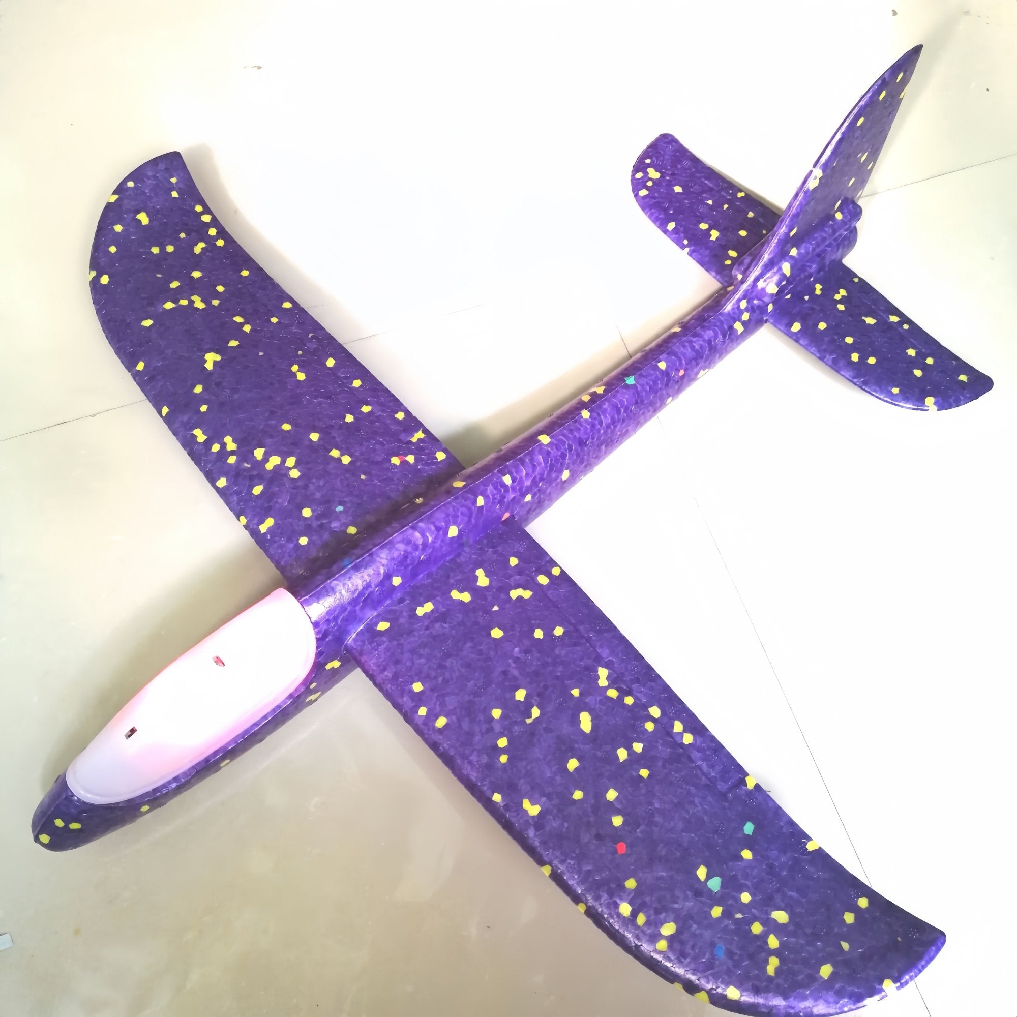 Kids Foam Glider Plane 47cm | LED Light Options
