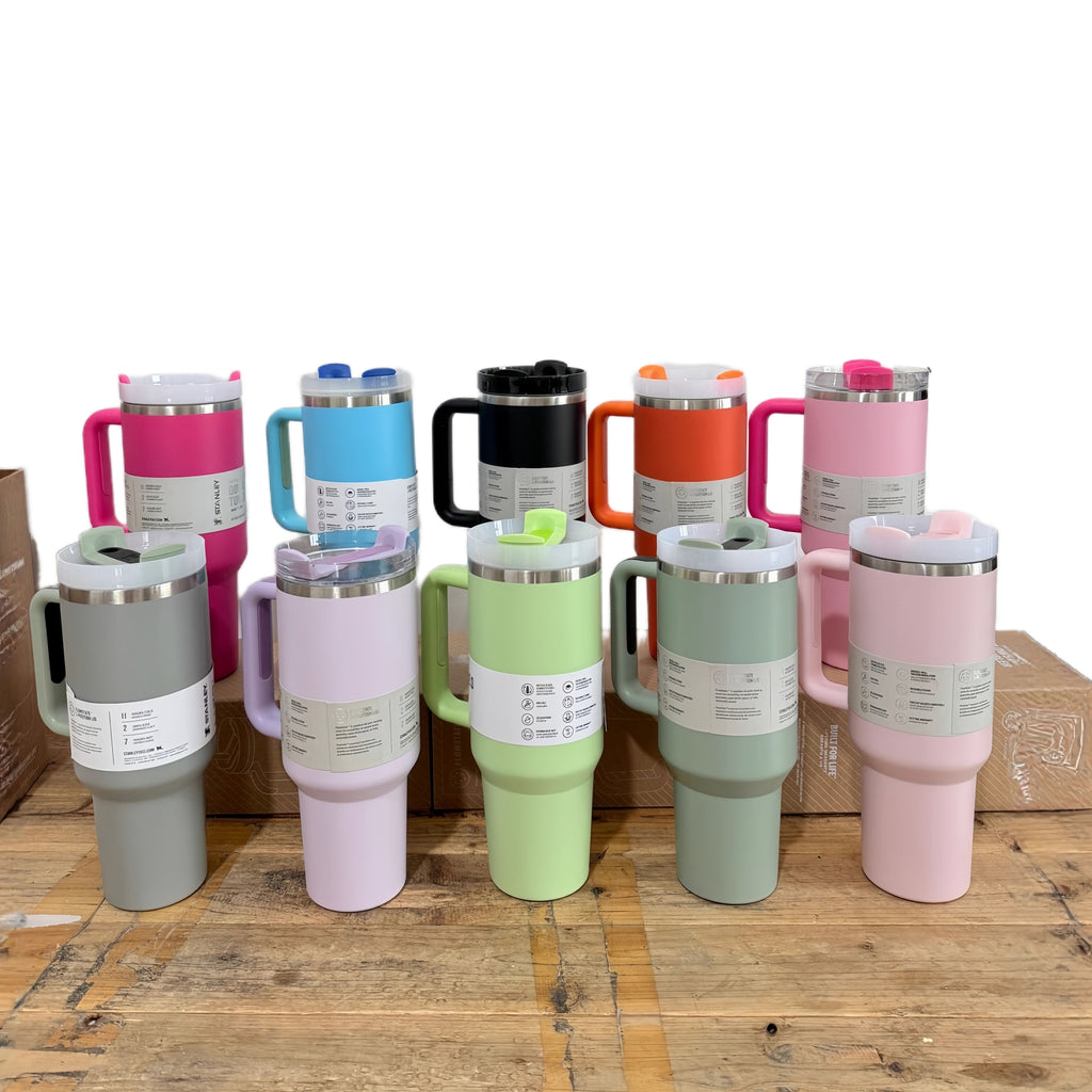 Stanley The Quencher H2.0 FlowState™ Tumbler 40 oz | All-Day Hot & Cold Temp Control, Leak-Proof | Iconic Huge Capacity