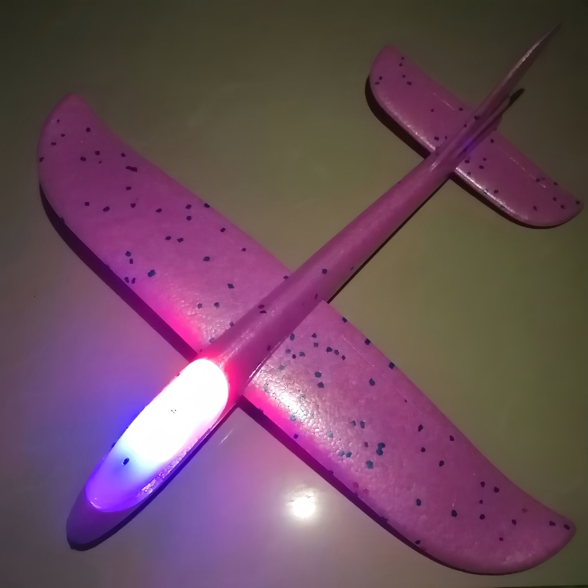 Kids Foam Glider Plane 47cm | LED Light Options