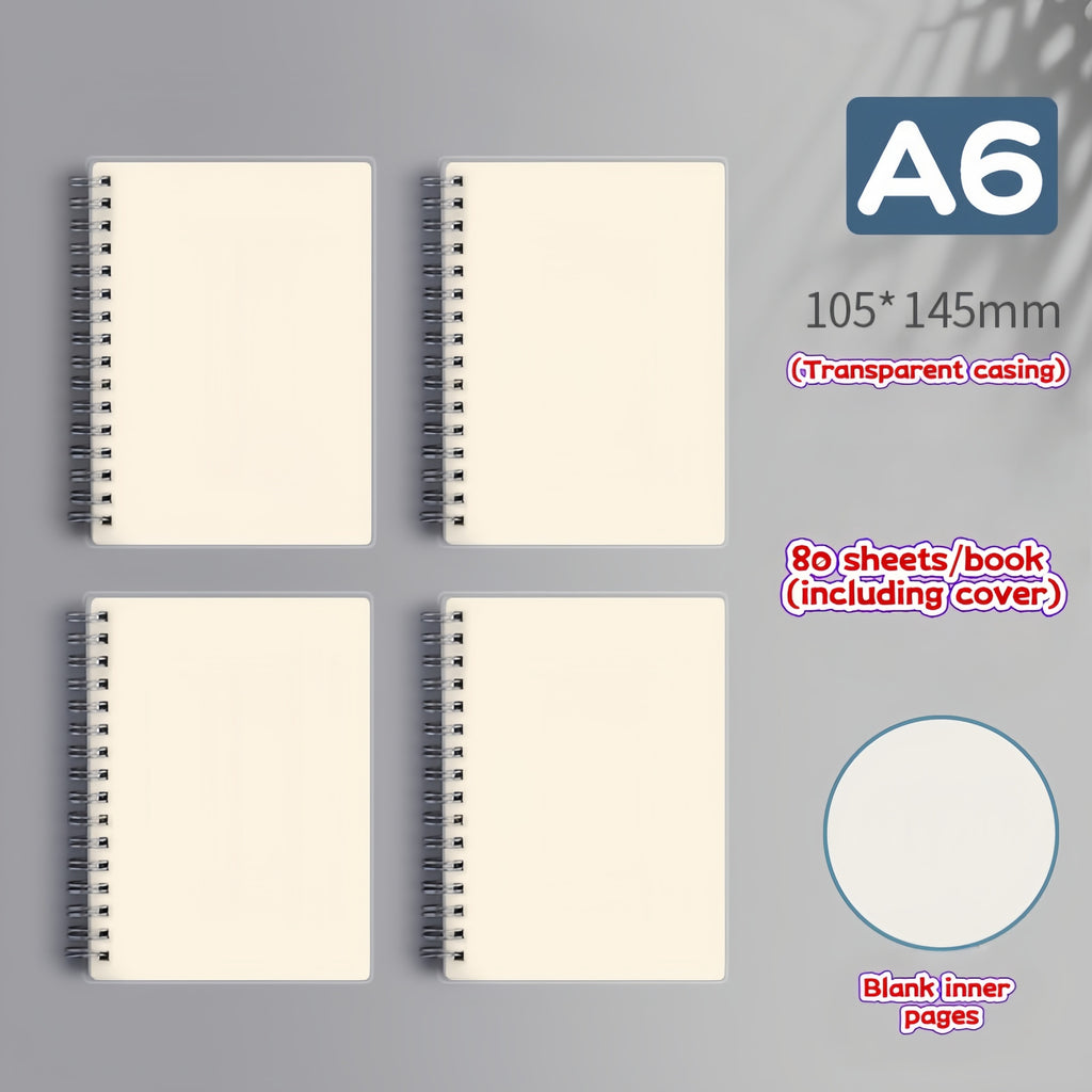A6/A5 80-Sheet Notebook | Eye-Care Paper | Grid/Blank/Lined