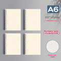 A6/A5 80-Sheet Notebook | Eye-Care Paper | Grid/Blank/Lined