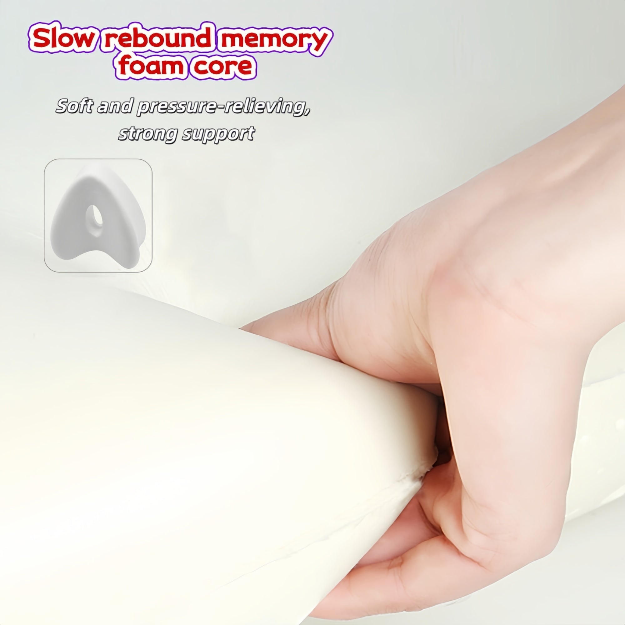 Heart-Shaped Memory Foam Leg Pillow for Side Sleepers – Ergonomic Knee & Hip Support, Breathable Design