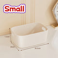 Creamy White Storage Bins | 3 Sizes for Home