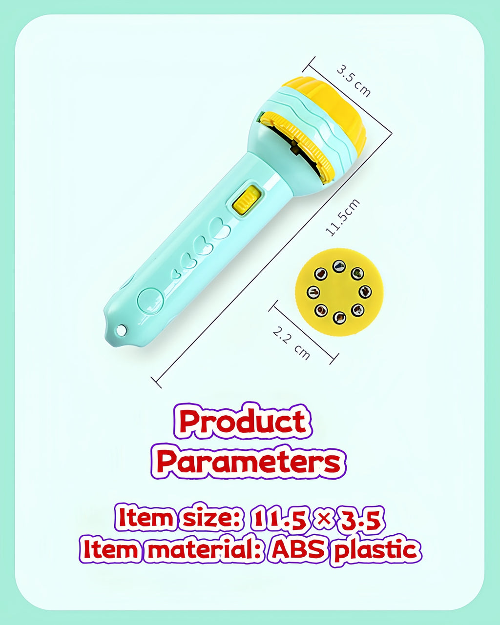 Kids Projection Flashlight Toy | 2-in-1 Learning Light