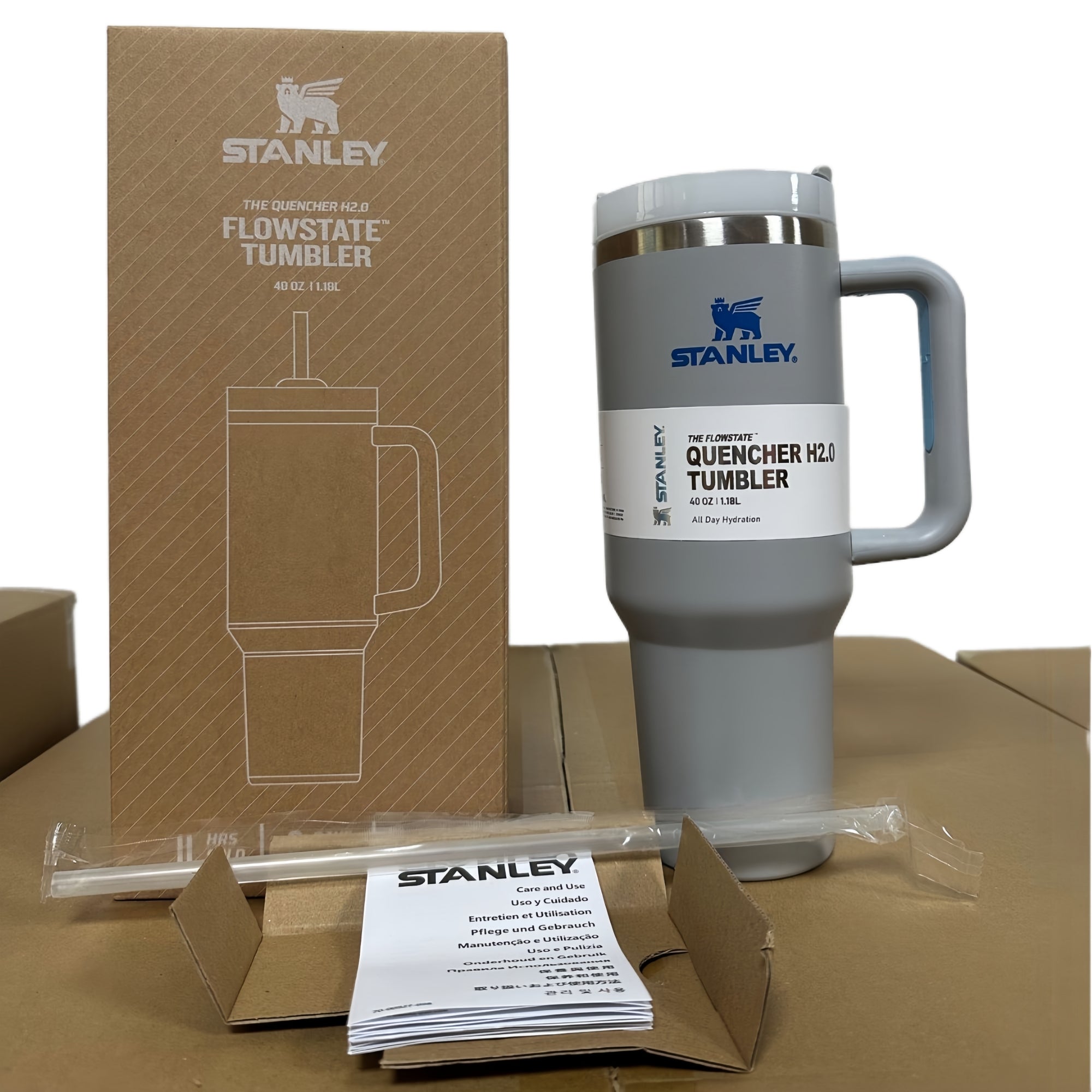 Stanley The Quencher H2.0 FlowState™ Tumbler 40 oz | All-Day Hot & Cold Temp Control, Leak-Proof | Iconic Huge Capacity