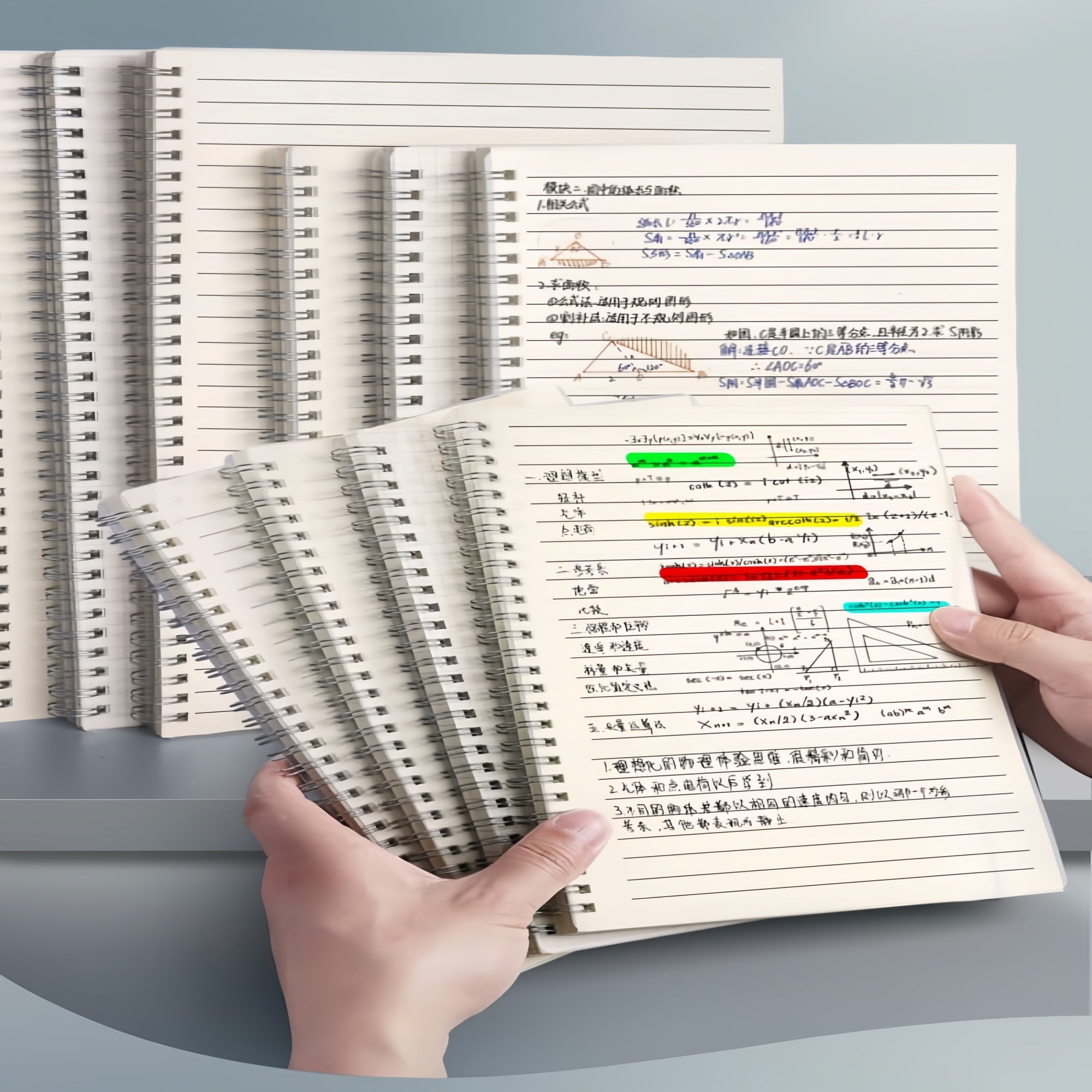 A6/A5 80-Sheet Notebook | Eye-Care Paper | Grid/Blank/Lined
