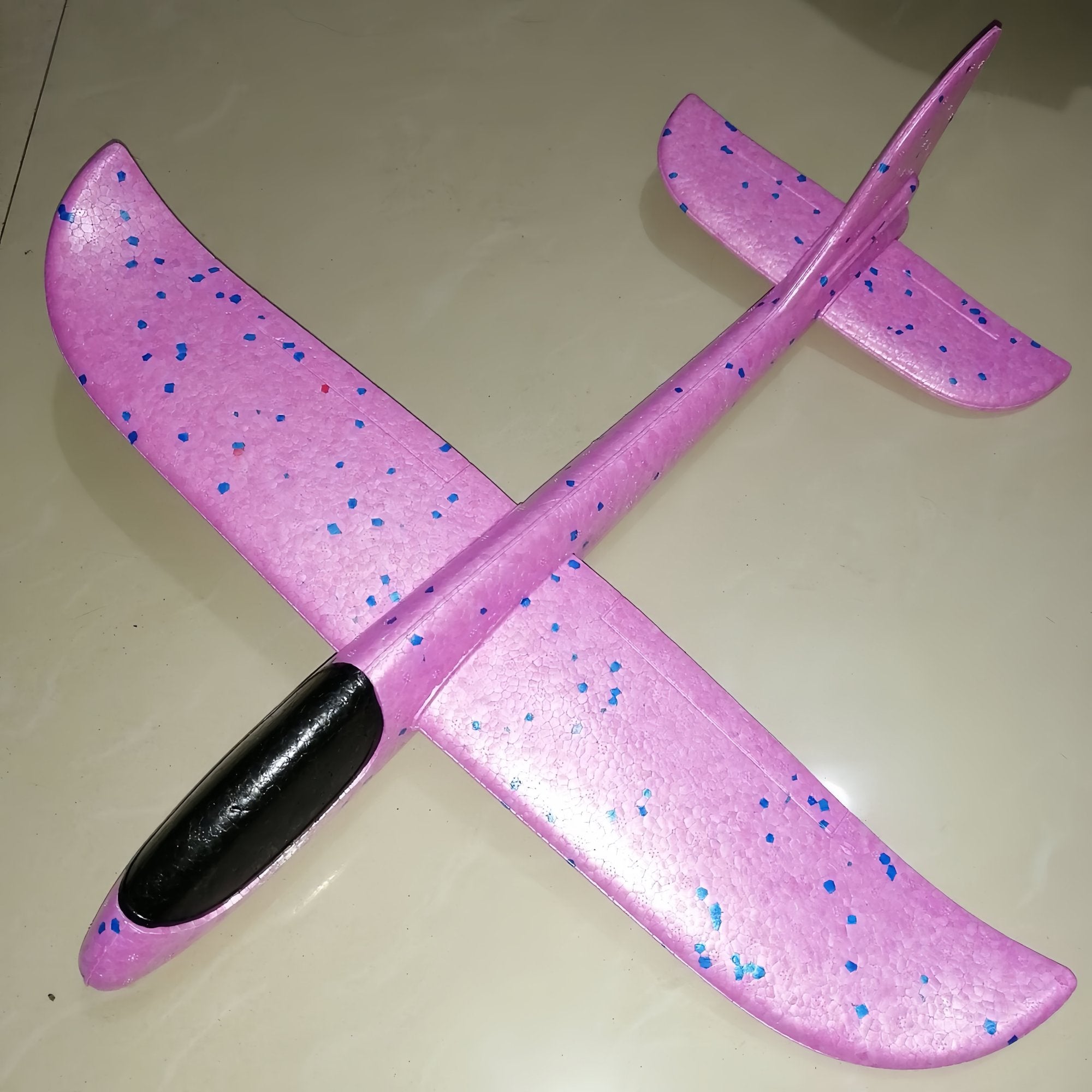 Kids Foam Glider Plane 47cm | LED Light Options